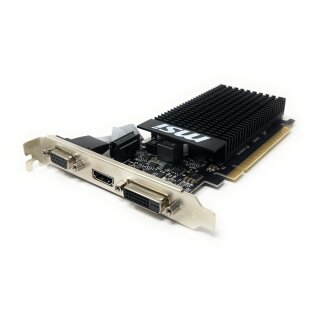 MSI Nvidia Geforce GT 710 1GB PCI-E 16x/16-Fach Full Profile VGA DVI HDMI