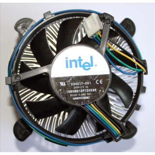 Neu Original Intel Lüfter D34017-001 für Sockel 775 CPUs / C2D 2,13; Single Core 3,2 / Cu-Kern