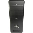 PC Geh&auml;use ATX Qvision 826BS schwarz / Silber inkl. 420 Watt Netzteil und Montageset + Kabel NEU-Ware