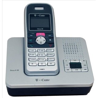T Home Sinus A30 DECT Telefon Basis mit Mobilteil und Anrufbeantworter / C-Ware