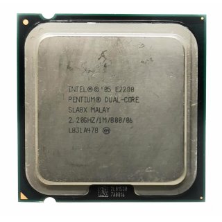 CPU Intel 775 Pentium Dual Core 2 x 2,2 GHz E2200 Tray / SLA8X