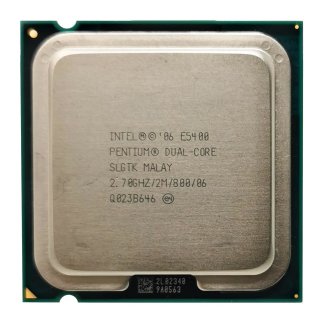 CPU Intel 775 Pentium Dual Core 2 x 2,7 GHz E5400 Tray / SLGTK