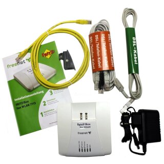 FRITZ!Box Fon WLAN 7113 AVM Fritzbox Router ADSL2+ 125 Mbit 2x analog 1x LAN B-Ware