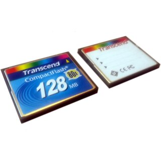 Compact Flash Card 80x 128MB Transcend TS128MCF80