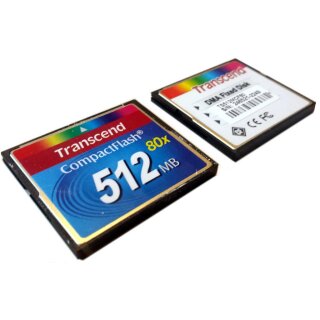 Compact Flash Card 80x 512MB Transcend TS512MCF80