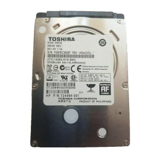 Toshiba 320 GB SATA III 2,5 Zoll 5400 RPM 8 MB Laptop Festplatte PS3 MQ01ABF032