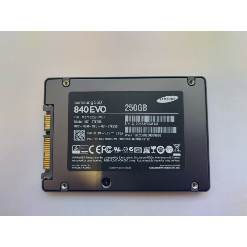 PCパーツ SAMSUNG - 840EVO 250GB SSD SATA MZ-7TE250B/IT Amazon.com: Samsung 840 MZ-7TD250 250GB 2.5 SATA III