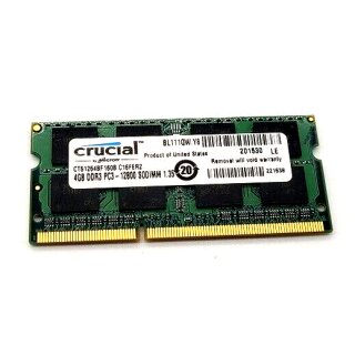 Crucial 4GB DDR3 PC3-12800 SODIMM Notebook Laptop Speicher 1600 MHZ INTEL AMD
