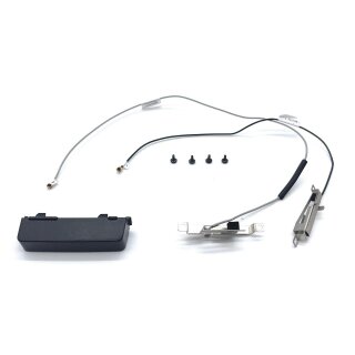 HP Wlan Antennenset EliteDesk 600 800 G1 USDT 710803-001 + Abdeckung 4x Schrauben / grau/schwarz
