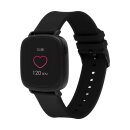 X-WATCH IVE XW FIT Black Smartwatch Fitness Tracker Uhr Sportuhr Android iOS