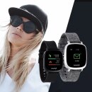 X-WATCH IVE XW FIT Black Smartwatch Fitness Tracker Uhr Sportuhr Android iOS