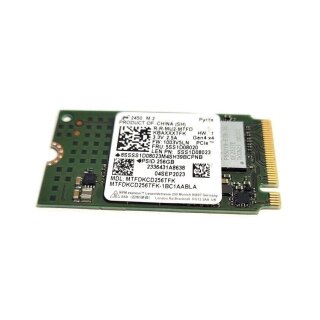 Micron 256 GB SSD M.2 2242 NVMe PC Festplatte Laptop Gen4 x4 MTFDKCD256TFK