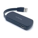 Targus 4 Port USB 2.0 Hub ACH114EU Windows Mac Plug and Play  Schwarz