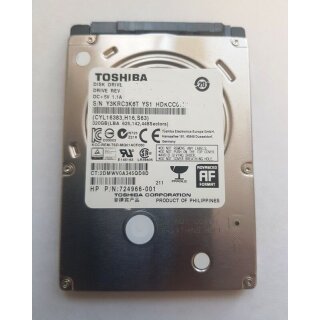 Toshiba 500 GB SATA III 2,5 Zoll 5400 RPM 8 MB Laptop Festplatte MQ01ABF050