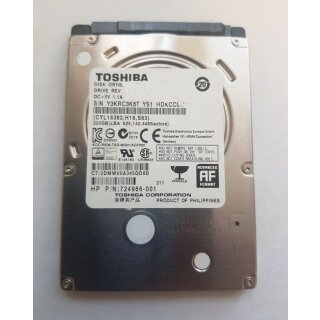 Toshiba 500 GB SATA III 2,5 Zoll 5400 RPM 8 MB Laptop Festplatte MQ01ABF050