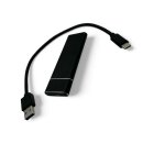 2G Portable NVMe SSD &ndash; neues externes Geh&auml;use USB-C 3.2 10 Gbit/s &ndash; Marken-NVMe 128 GB │ 256 GB │ 512 GB Inside &ndash; Refurbished