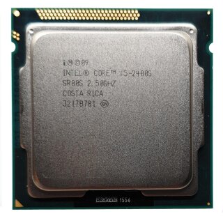 CPU Intel 1155 Core i5 4 x 2,5 GHz  i5-2400s Tray / SR00S