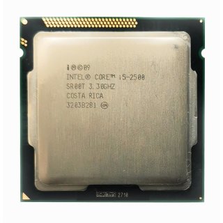 CPU Intel Quad Core i5-2500 4x 3,3 GHz 1155 Sockel Prozessor 2.Gen Tray