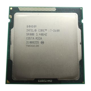 CPU Intel 1155 Core i7 4 x 3,4 GHz  i7-2600 Tray / SR00B