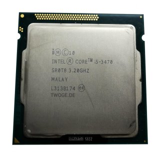 CPU Intel 1155 Gen 3 Core i5 4 x 3,2 GHz  i5-3470 Tray / SR0T8