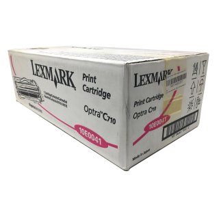 Toner Original Lexmark 10E0041 Magenta 10.000 Seiten Neuware OVP !