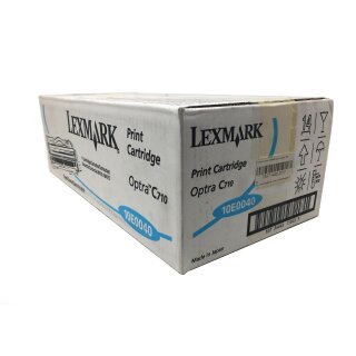 Toner Original Lexmark 10E0040 Cyan / Blau 10.000 Seiten Neuware