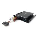 HDD / SSD / SSHD Festplatten Einbaurahmen 2 x 2,5 Zoll Platten auf 1 x 3,5 Zoll inkl. Schrauben