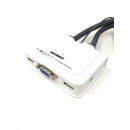 USB VGA KVM Original Switch EFB EB977 / 2-Port VGA USB Audio auf 1-Port VGA USB Audio - Neuware