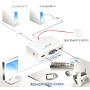 USB VGA KVM Original Switch EFB EB977 / 2-Port VGA USB Audio auf 1-Port VGA USB Audio - Neuware