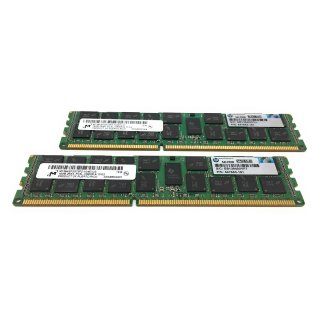 32GB Kit / 2x 16GB DDR3 1333MHz PC3L-10600R Server RAM Micron / HP 647653-181 2Rx4