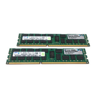 16GB Kit / 2x 8GB DDR3 1333MHz PC3L-10600R Server RAM Samsung / HP 605313-171 2Rx4