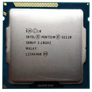 CPU Intel Pentium Dual Core G2120 2x 3,1 GHz 1155 Sockel Prozessor 3.Gen Tray
