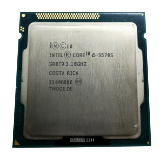 CPU Intel Quad Core i5-3570S 4x 3,1 GHz 1155 Sockel Prozessor 3.Gen Tray