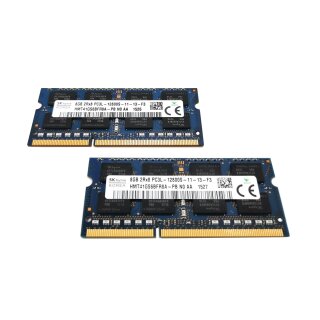 Hynix 16GB Kit DDR3 1600MHz PC3L-12800S SO-DIMM 204-pin 2Rx8 / low Voltage 1,35 V