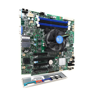 Systemboard Intel S1200V3RP Sockel 1150 microATX mit Slotblende + Xeon E3-1240v3 + Kühler