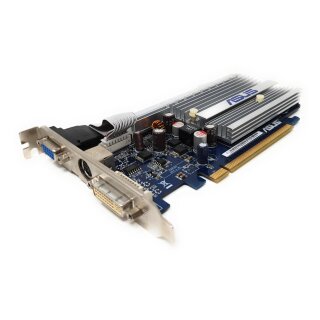 Asus Geforce 8400 GS 256MB PCI-E 16x / 16-Fach DVI-I D-SUB S-Video EN8400GS/Silent/HTP/256M/A