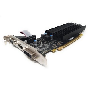 XFX ATI Radeon HD5450 1GB PCI-E HDMI DVI-I D-SUB Silent Full Profile HD-545X-ZCH