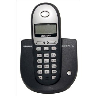 Siemens Gigaset AS150 DECT Mobilteil mit Ladeschale und Netzteil