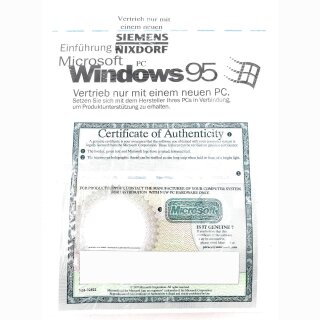 Microsoft Windows 95 mit USB-Unterstützung CD Lizenz Originalverpackung Deutsch