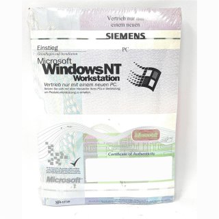 Microsoft Windows NT Workstation 4.0 + Service Pack 4 CD Lizenz Originalverpackung Deutsch