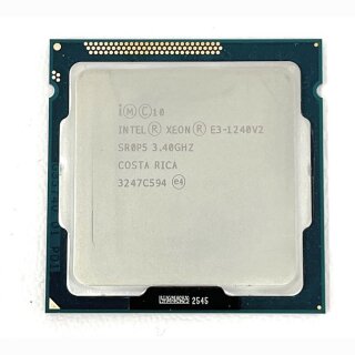 CPU Intel Xeon e3-1240 V2 4x 3,4 GHz 1155 Sockel Prozessor SR0P5 Tray